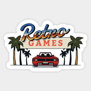 Retro Games for Old School Gamers Sticker